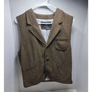 Men's Hawkings McGill Brown Herringbone Vest M